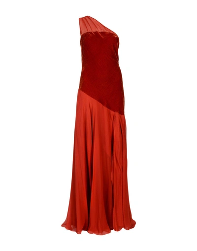 Shop Amanda Wakeley Long Dress In Red