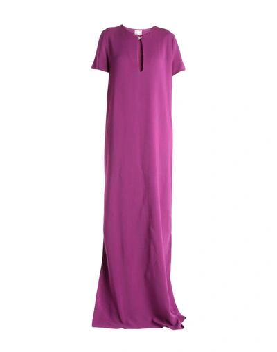 Shop Lanvin Long Dress In Purple