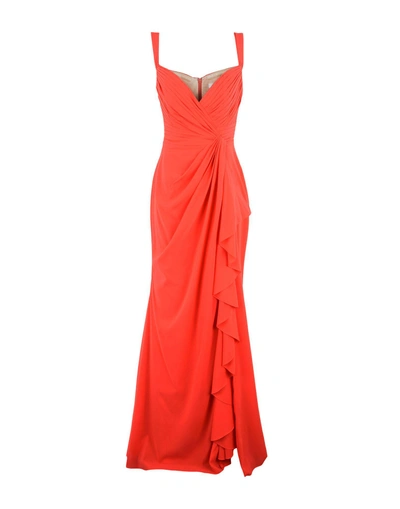 Shop Badgley Mischka Long Dresses In Red