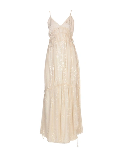 Shop Haute Hippie Long Dress In Ivory