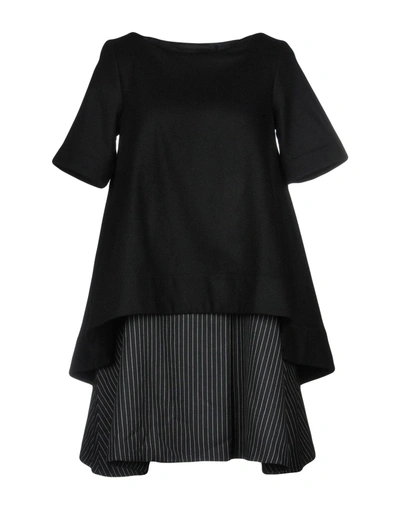 Shop Paper London Short Dress In Black