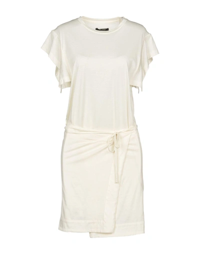 Shop Isabel Marant Short Dress In Ivory