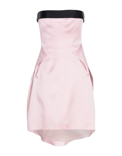 Shop Amanda Wakeley Short Dresses In Pink