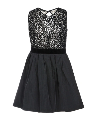 Shop Hanita Woman Mini Dress Black Size L Nylon, Cotton