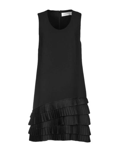 Shop Victoria Victoria Beckham Short Dresses In Black