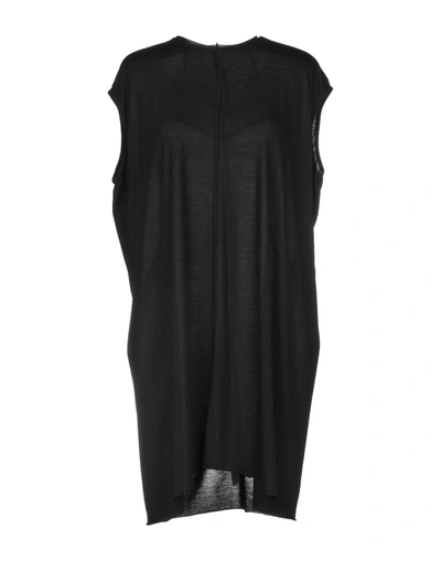 Shop Rick Owens Short Dress In Black