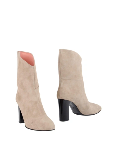 Shop Acne Studios Ankle Boot In Beige