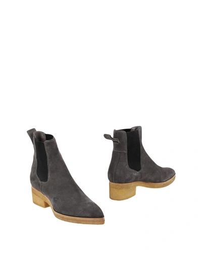 Shop Dries Van Noten Ankle Boots In Grey
