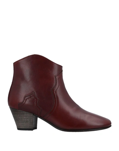 Shop Isabel Marant Ankle Boots In Cocoa