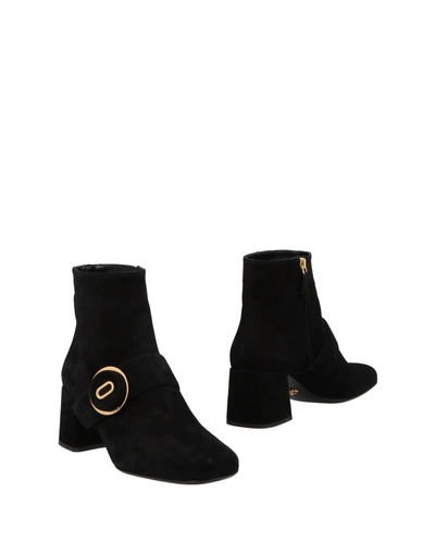 Shop Prada Ankle Boots In Black