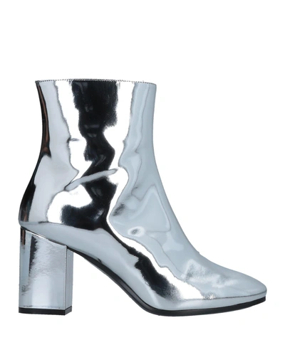 Shop Balenciaga Ankle Boot In Silver