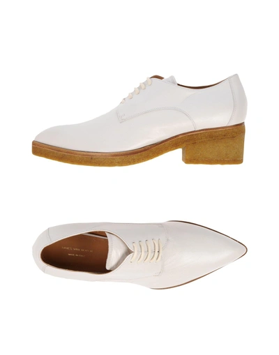 Shop Dries Van Noten Laced Shoes In White