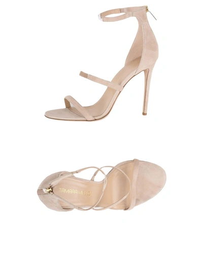 Shop Tamara Mellon Sandals In Beige