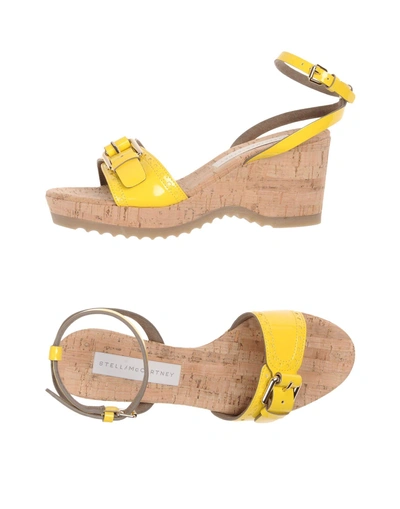 Shop Stella Mccartney Sandals In Yellow