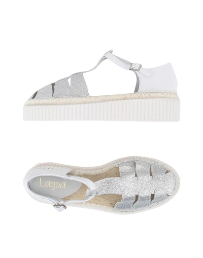 Shop Lagoa Sandals In Silver