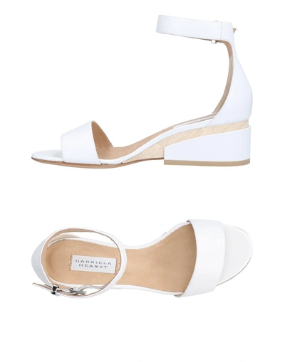 Shop Gabriela Hearst Sandals In White