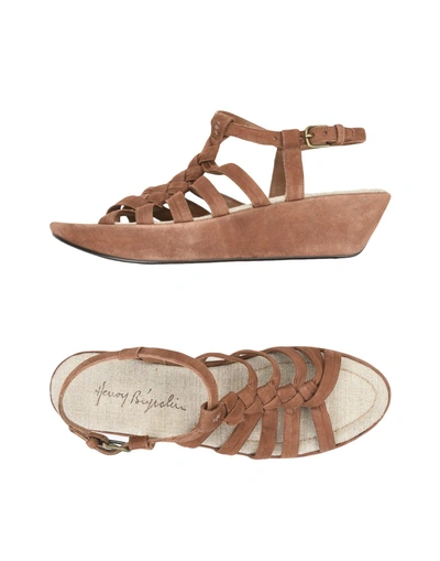 Shop Henry Beguelin Sandals In Cocoa