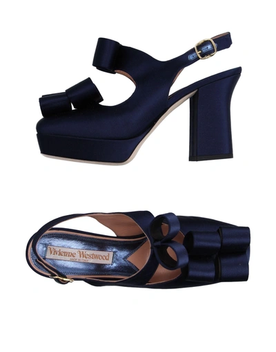 Shop Vivienne Westwood Sandals In Dark Blue