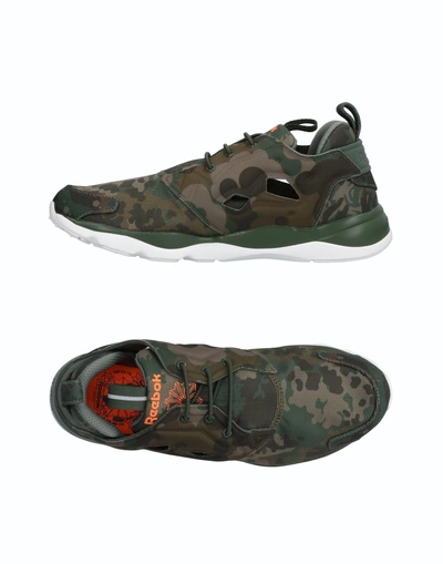 Shop Reebok Trainers In Military Green