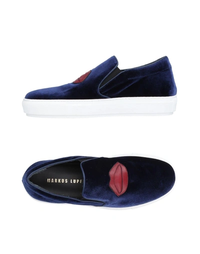 Shop Markus Lupfer Sneakers In Dark Blue