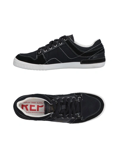 Shop Replay Sneakers In Black