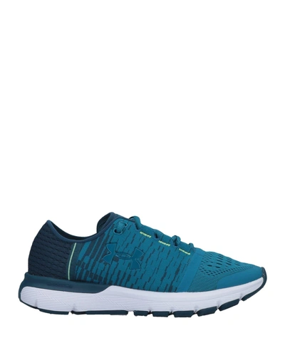 Shop Under Armour Sneakers In Turquoise