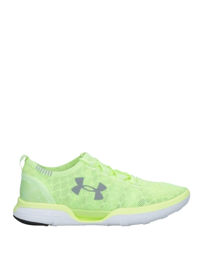 Shop Under Armour Sneakers In Acid Green