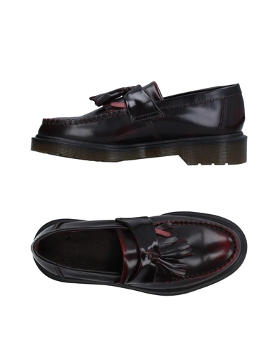 Shop Dr. Martens' Loafers In Maroon