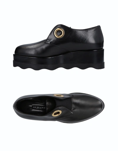 Shop Albano Loafers In Black
