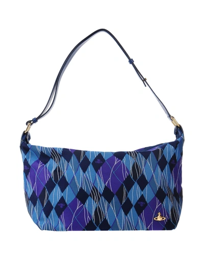 Shop Vivienne Westwood Shoulder Bag In Dark Blue