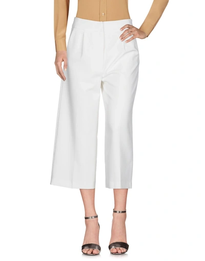 Shop Iris & Ink Cropped Pants & Culottes In White