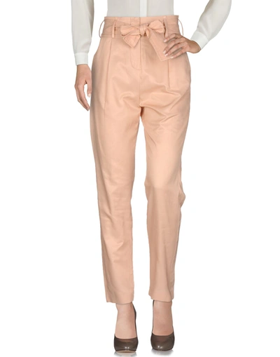 Shop Maje Casual Pants In Light Pink