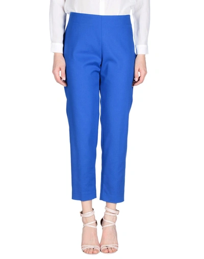 Shop M Missoni Casual Pants In Bright Blue