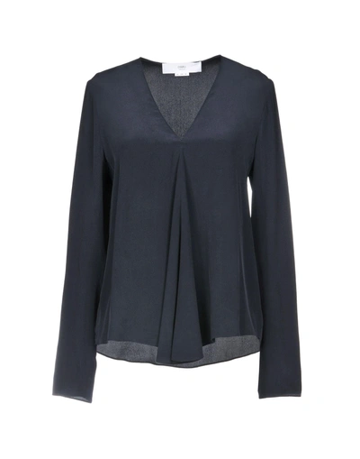 Shop Charli Blouse In Dark Blue