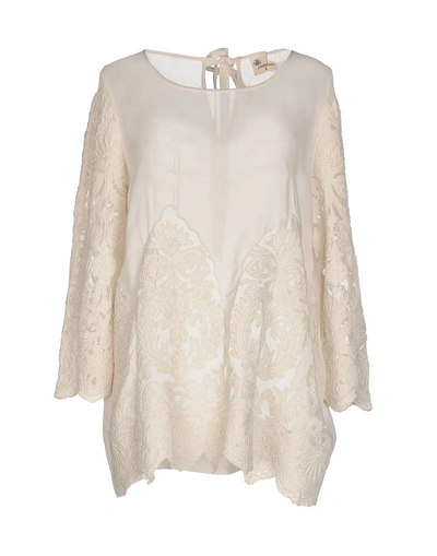 Shop Stella Forest Blouses In Beige