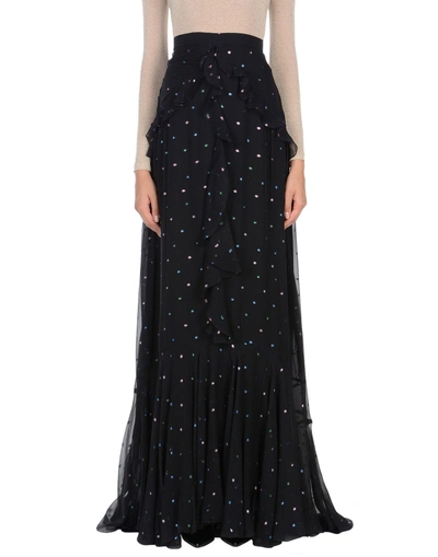 Shop Erdem Long Skirts In Black