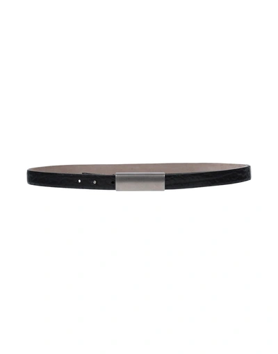 Shop Brunello Cucinelli Thin Belt In Black