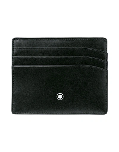 Shop Montblanc Pocket 6cc Man Wallet Black Size - Cowhide