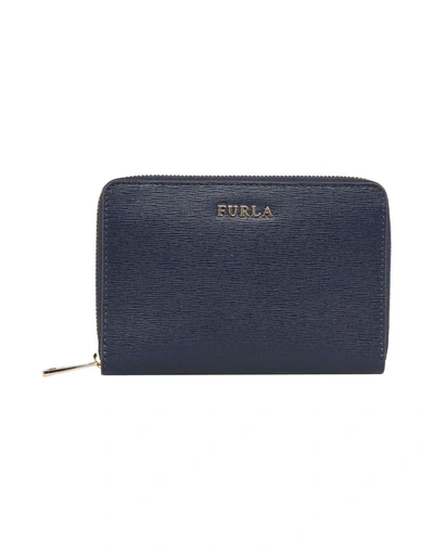 Shop Furla Wallet In Dark Blue