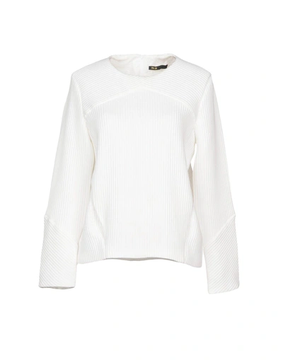 Shop Maje Sweatshirt In White