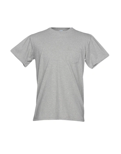 Shop Velva Sheen T-shirt In Light Grey