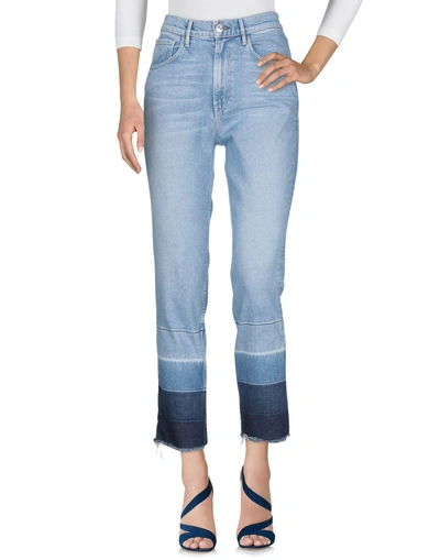 Shop 3x1 Woman Jeans Blue Size 24 Cotton, Polyester, Elastane