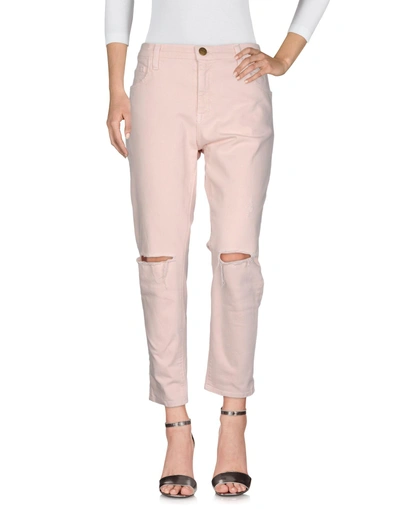 Shop Current Elliott Current/elliott Woman Jeans Pink Size 30 Cotton, Elastane