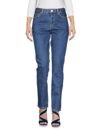 Shop Acynetic Denim Pants In Blue