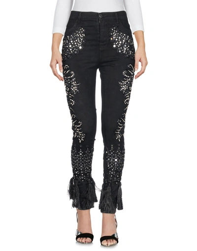 Shop Amen Couture Denim Pants In Black