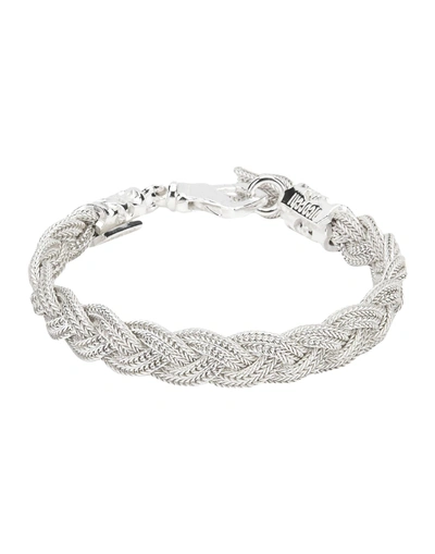 Shop Emanuele Bicocchi Bracelet Silver Size L 925/1000 Silver