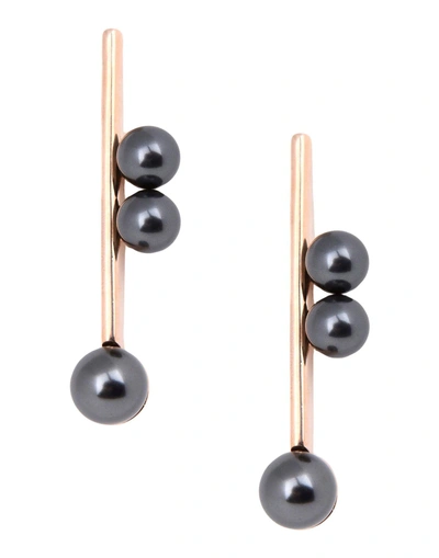 Shop Ben-amun Earrings In Steel Grey