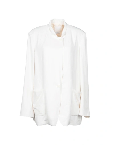 Shop Dkny Suit Jackets In White