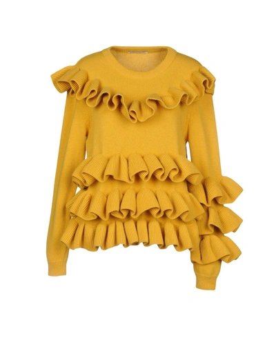 Shop Marco De Vincenzo Woman Sweater Ocher Size 4 Virgin Wool In Yellow