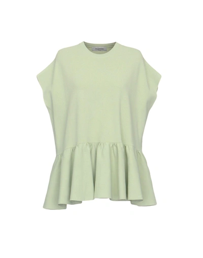 Shop Valentino Sweater In Light Green